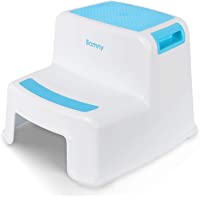 Banmy de Dos Pasos para Niños- Taburete de Bebé 2- Orinal de Plástico para Niños en la Cama- Banqueta Antideslizante de…